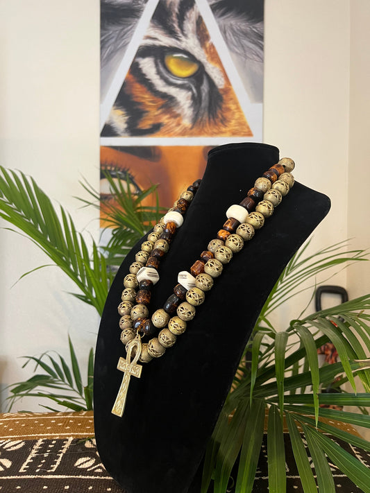 Cameroon Ankh Spirit Necklace Set 1 0f 1