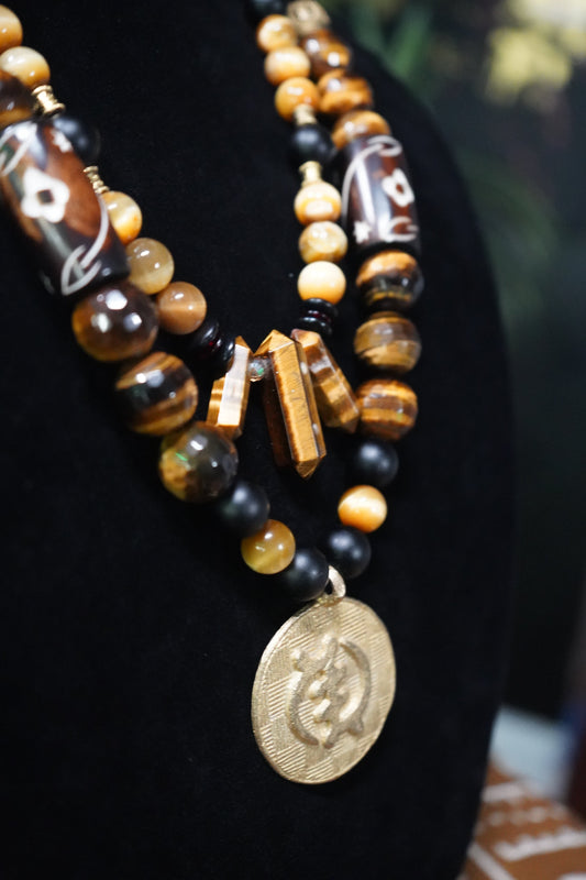Tiger eye Gye Nyame 1of 1