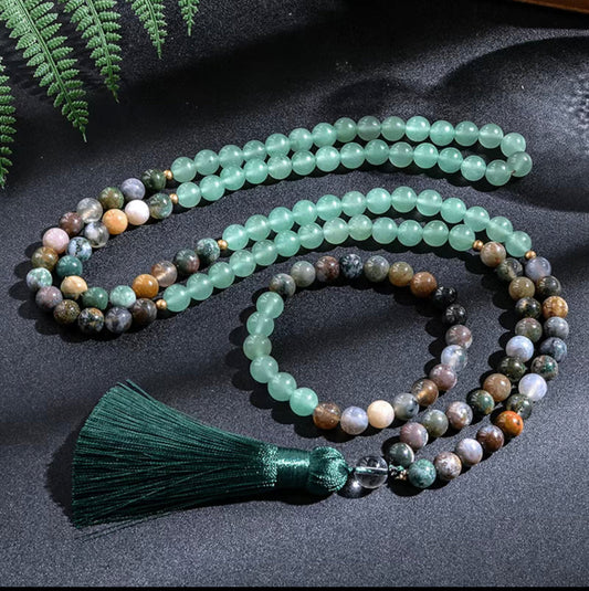 Onyx Green Aventurine Necklace Set