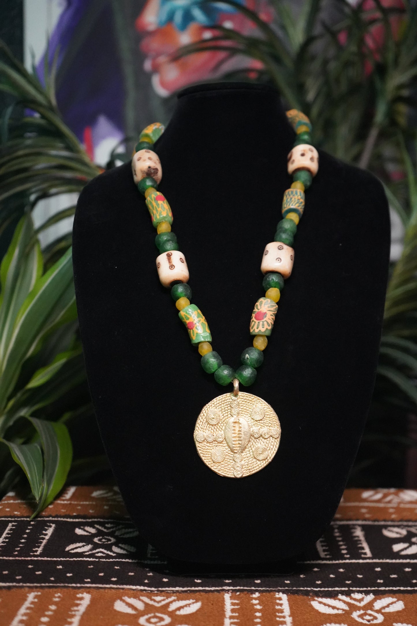 Sahara Cowrie Shell Charm Necklace