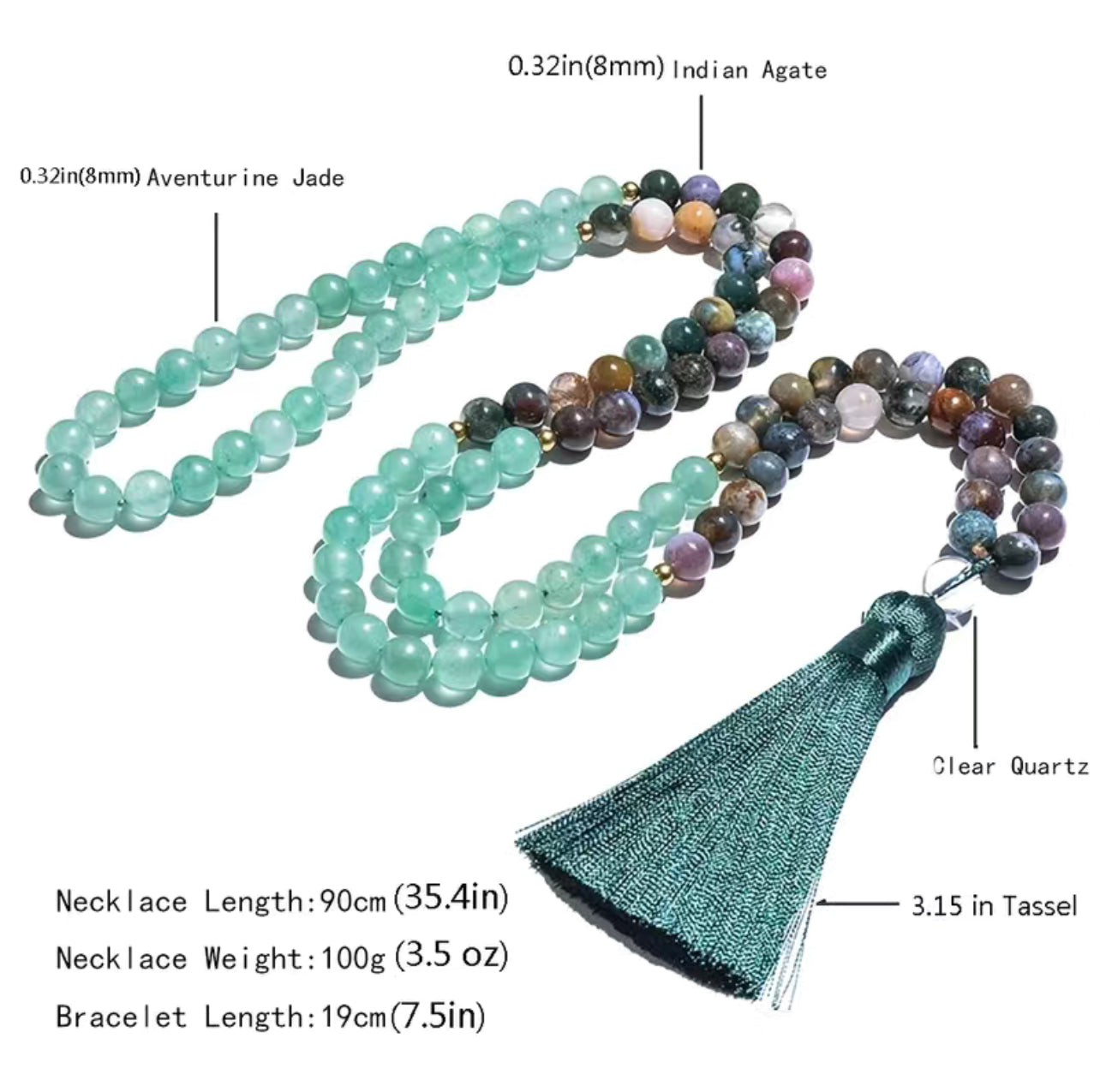 Onyx Green Aventurine Necklace Set