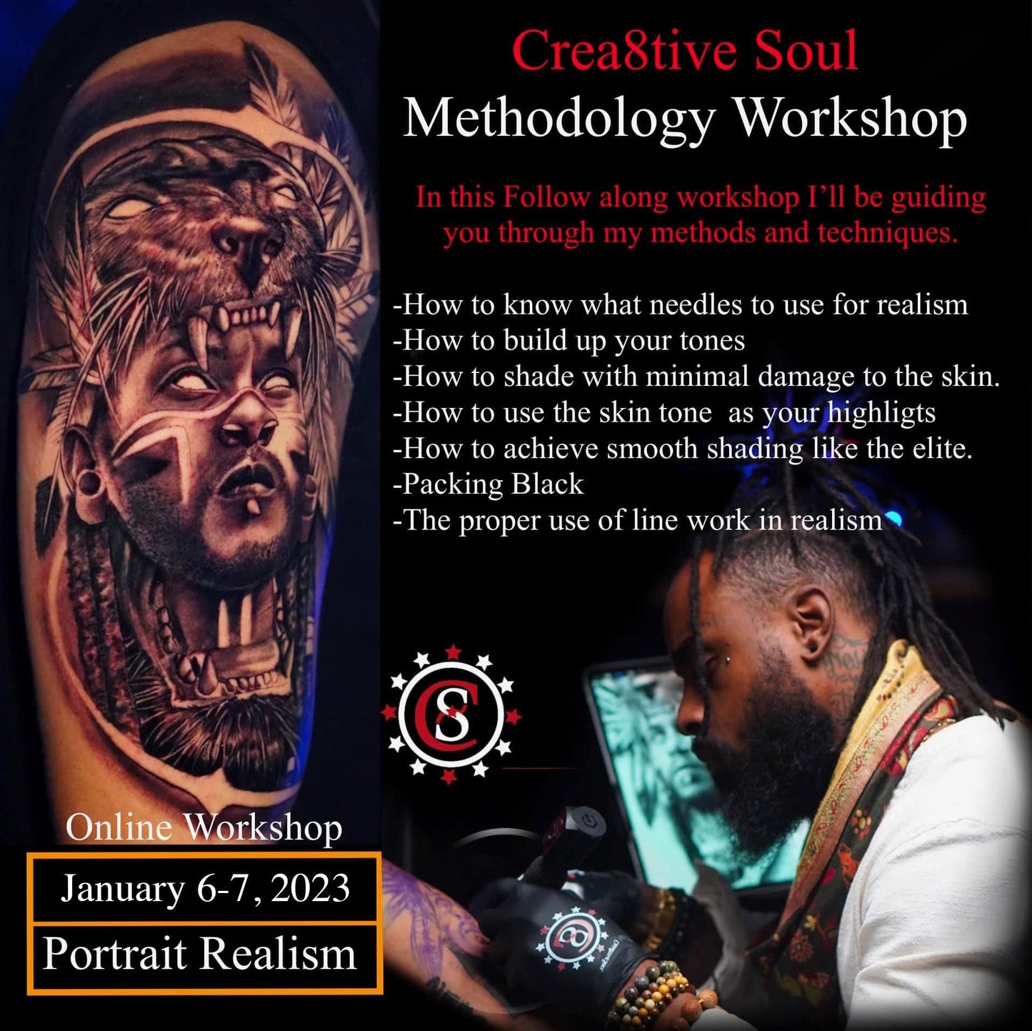 Crea8tive Soul - Live 2Day Seminar Jan 6-7 2023