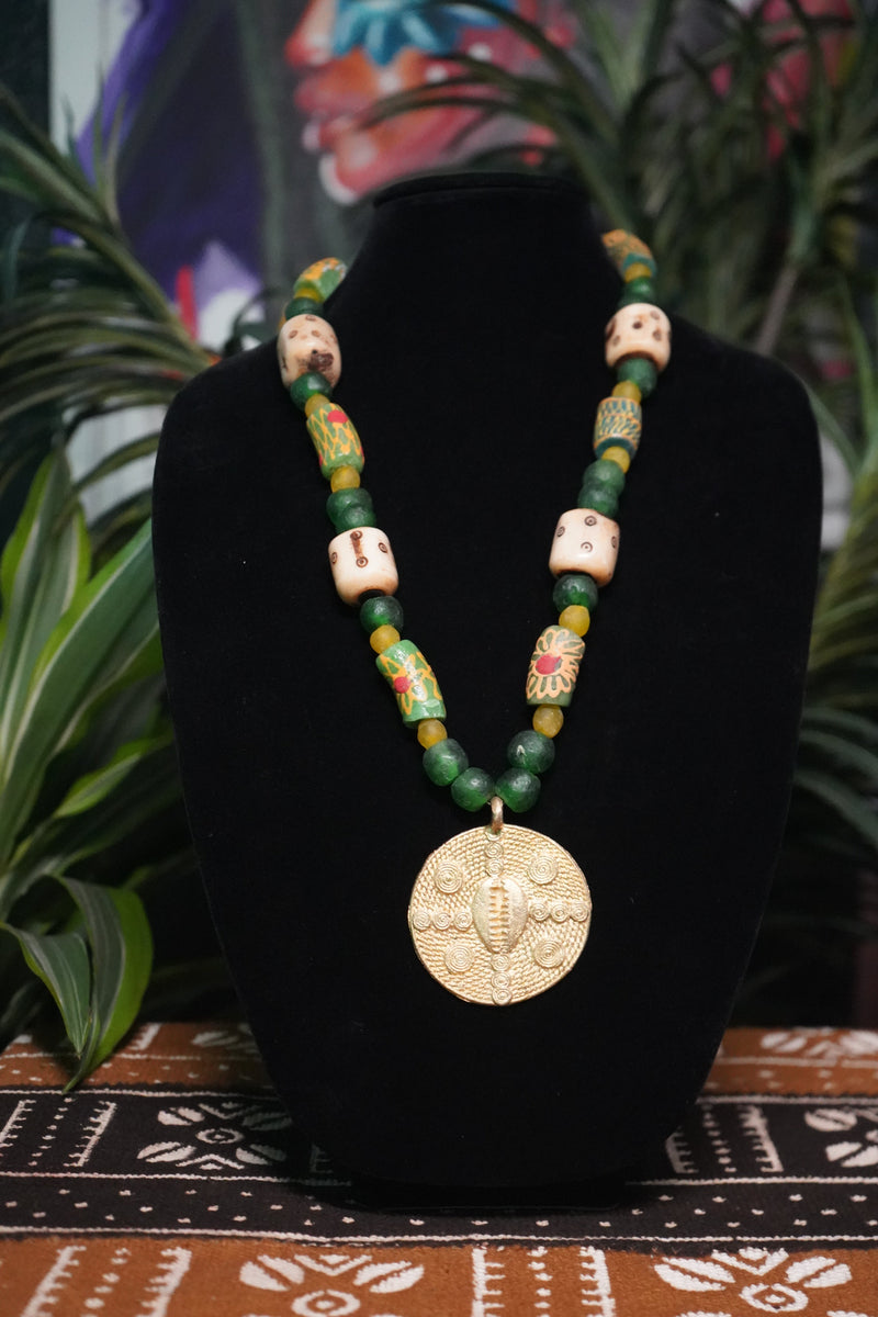 Sahara Cowrie Shell Charm Necklace