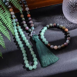 Onyx Green Aventurine Necklace Set